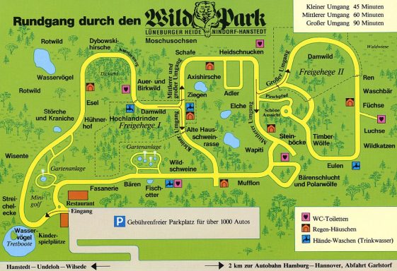 Zoomap Wildpark Lüneburger Heide