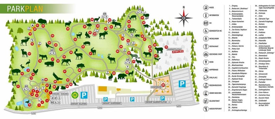 Zoomap Wildpark Lüneburger Heide