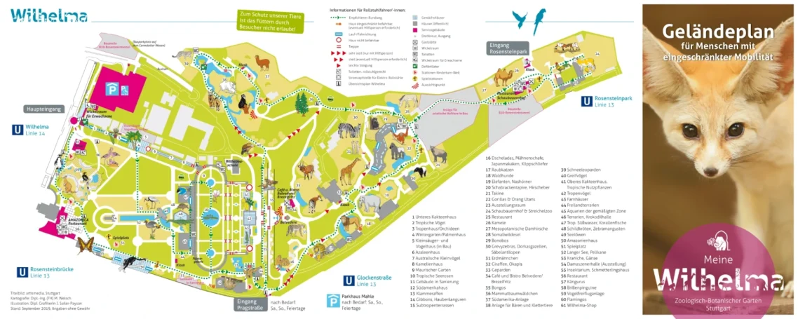 Zoomap Wilhelma Stuttgart