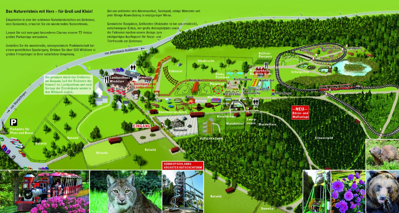 Zoomap Tier und Freizeitpark Allensbach