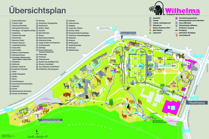 Zoomap Wilhelma Stuttgart