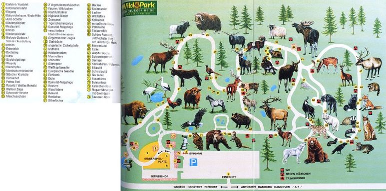 Zoomap Wildpark Lüneburger Heide
