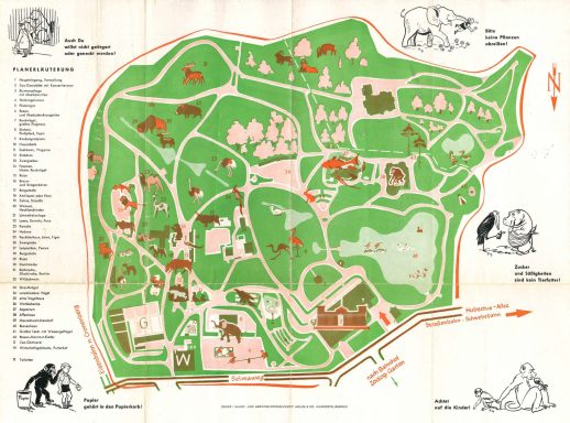 Zoomap grüner Zoo Wupertal