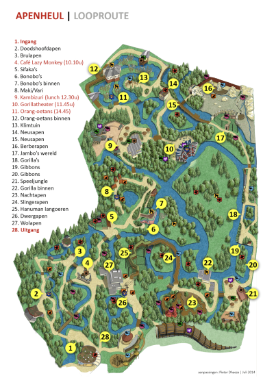 Apenheul Zoo Zoomap