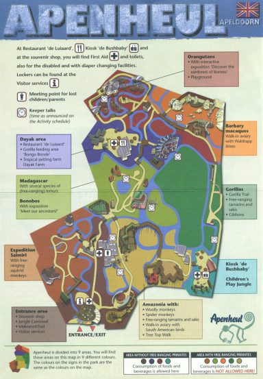 Apenheul Zoo Zoomap