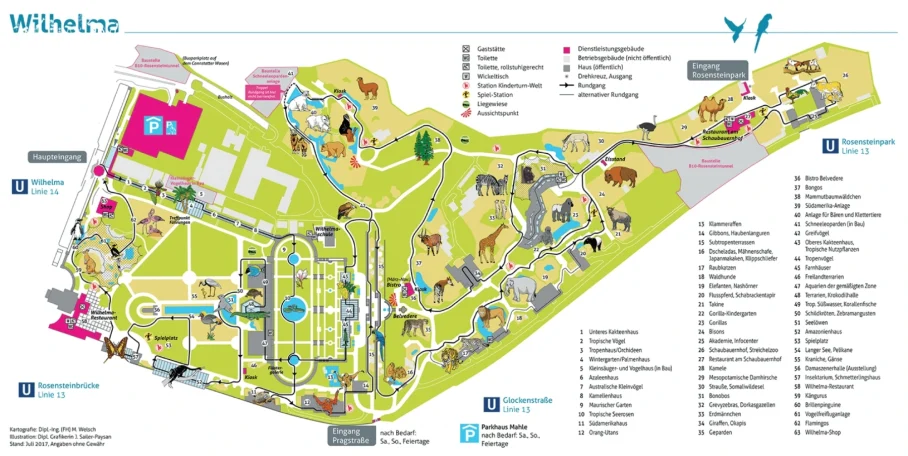 Zoomap Wilhelma Stuttgart